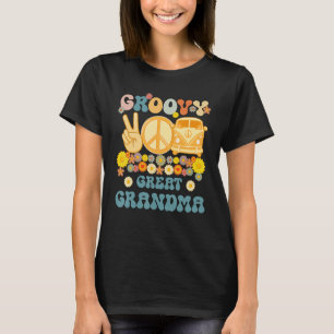Camiseta Groovy Great Grandma Retro Matando A Un Bebé Famil