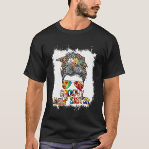 Camiseta Groovy Half Sister Retro Messy estilo de cadera de