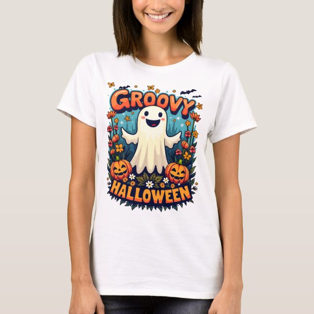 Camiseta Groovy Halloween (Anverso)