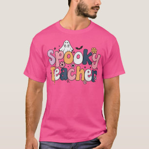 Camiseta Groovy Halloween Spooky Teacher