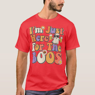 Camiseta Groovy Halloween Tee I'm just here for the boos co