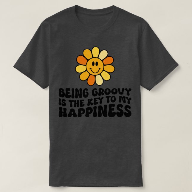Camiseta Groovy Happiness (Diseño del anverso)