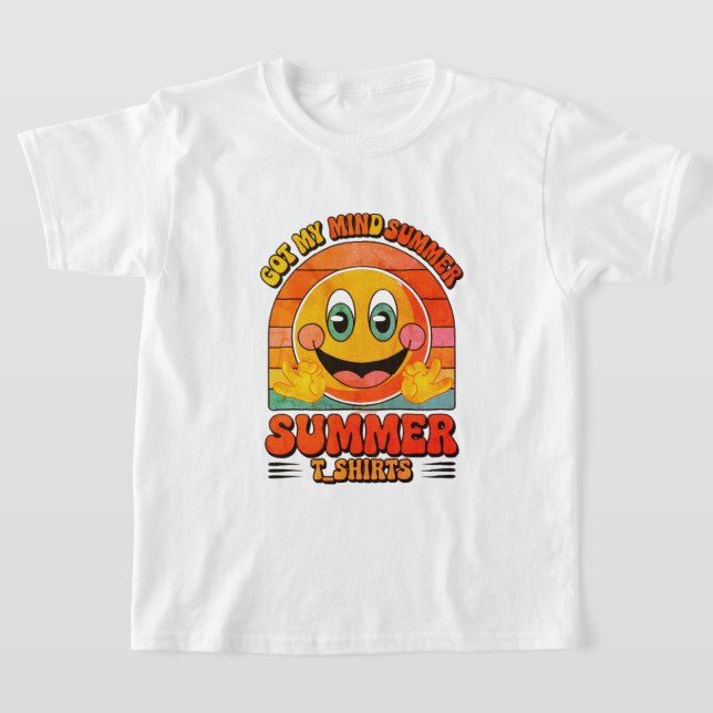 Camiseta Groovy Happy Face Tee - Summer Vibes & Sunshine St (Distribución)