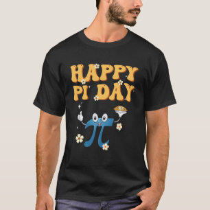 Camiseta Groovy Happy Pi Day Mathematics Teacher Pi Da