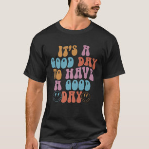 Camiseta Groovy Happy Sonriente Face tiene un buen día posi