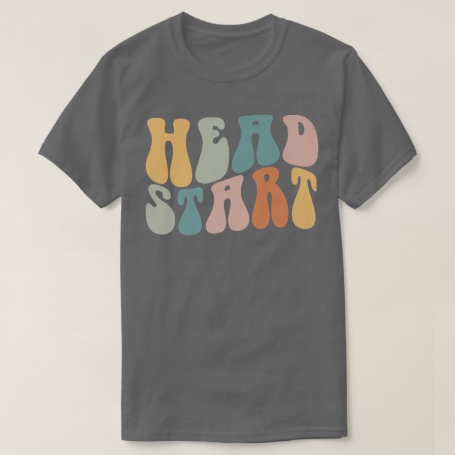 Camiseta Groovy Head Comienza De Nuevo A La Escuela Primari (Diseño del anverso)