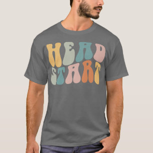 Camiseta Groovy Head Comienza De Nuevo A La Escuela Primari