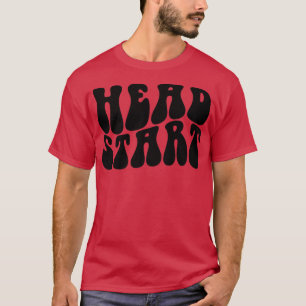 Camiseta Groovy Head Comienza De Nuevo A La Escuela Primari
