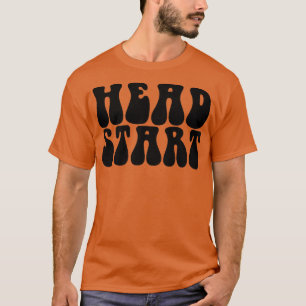 Camiseta Groovy Head Comienza De Nuevo A La Escuela Primari
