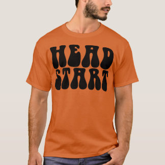 Camiseta Groovy Head Comienza De Nuevo A La Escuela Primari
