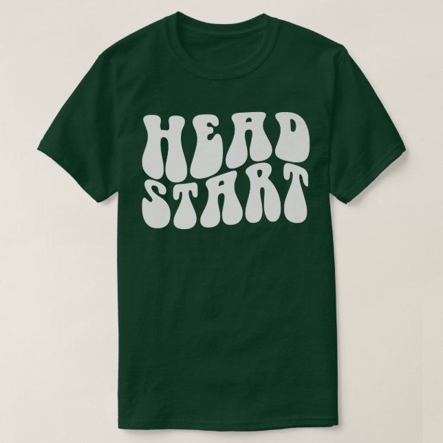Camiseta Groovy Head Comienza De Nuevo A La Escuela Primari (Diseño del anverso)