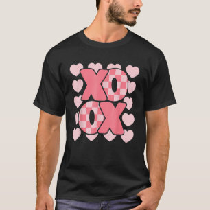 Camiseta Groovy Heart El día de San Valentín Para Pareja Xo