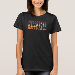 Camiseta Groovy Hello Fall Otoño It's Fa to the Fall