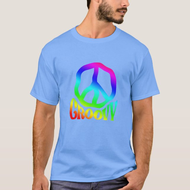 Camiseta Groovy Hippie 60s 70s 80s gift (Anverso)