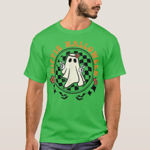 Camiseta Groovy Hippie Halloween 60s 70s Costume Retro Flor