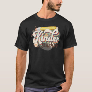 Camiseta Groovy Hippy Kinder Profesora Enseñar amor Inspire