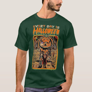 Camiseta Groovy Horror gigante monstruo de la calabaza pers