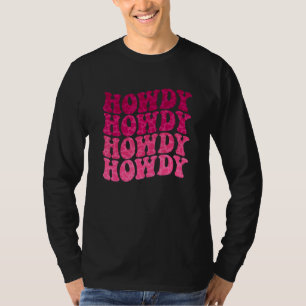 Camiseta Groovy Howdy Chica Sureña Western Country Rodeo C