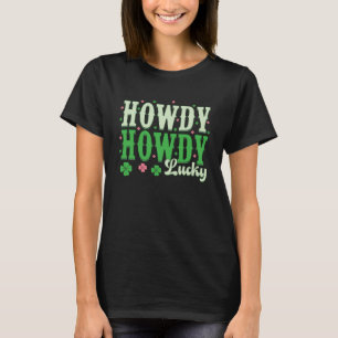 Camiseta Groovy Howdy Go Lucky Happy St Patricks Day Irland