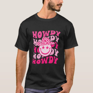 Camiseta Groovy Howdy Rodeo Occidental Sureño Vaquera