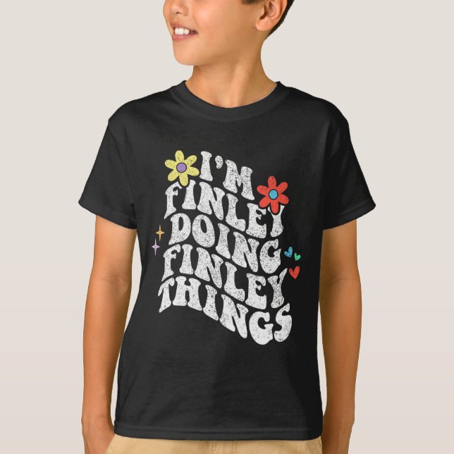 Camiseta Groovy Im Finley Haciendo Finley Things Funny Moth (Anverso)
