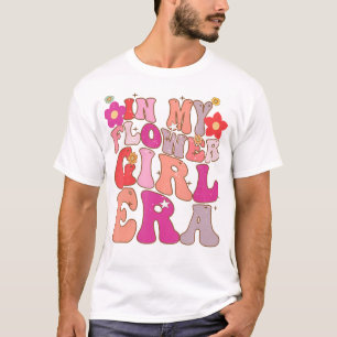 Camiseta Groovy In My Flower Girl Era Retro Sister Toddler