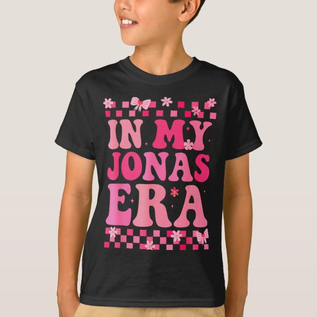 Camiseta Groovy In My Jonas Era Funny Jonas Heart For Men W (Anverso)