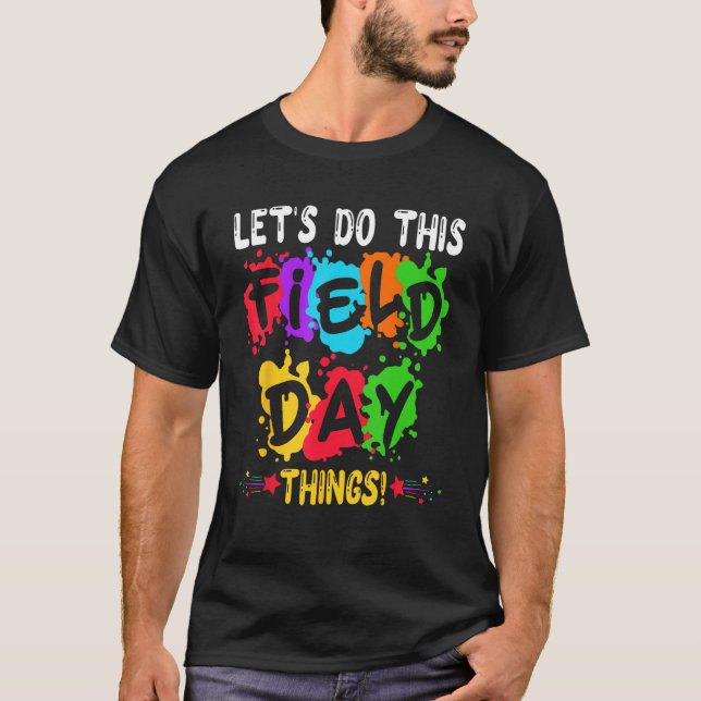 Camiseta Groovy It s Field Day Vibes   For Teacher Kid 2023 (Anverso)