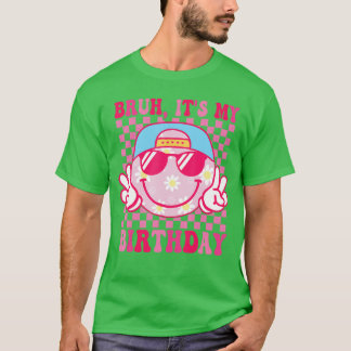 Camiseta Groovy Its My Birthday Womeneens Girls Bday Party