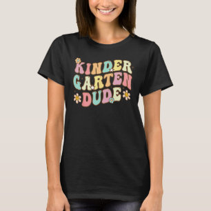 Camiseta Groovy Kindergarten Amigo Regresa A La Escuela Est