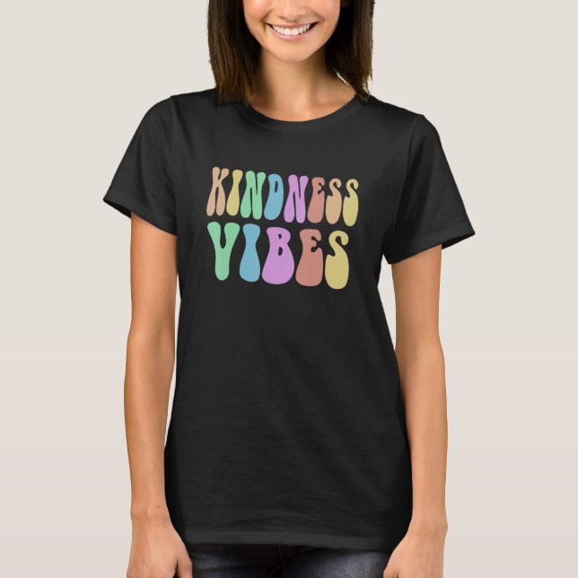 Camiseta Groovy KINDNESS VIBES Elija Retro Be Kind Ninja A (Anverso)