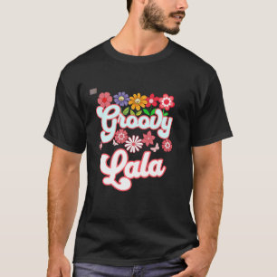 Camiseta Groovy Lala Floral Hippie Retro Daisy Flor Mola