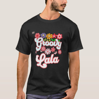 Camiseta Groovy Lala Floral Hippie Retro Daisy Flor Mola