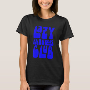 Camiseta Groovy Lazy Pancreas Club Diabetes Conciencia Azul