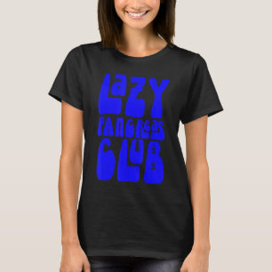 Camiseta Groovy Lazy Pancreas Club Diabetes Conciencia Azul