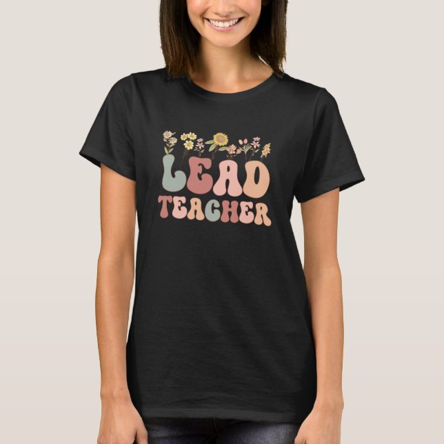 Camiseta Groovy Lead Teacher Appreciation Week back to scho (Anverso)