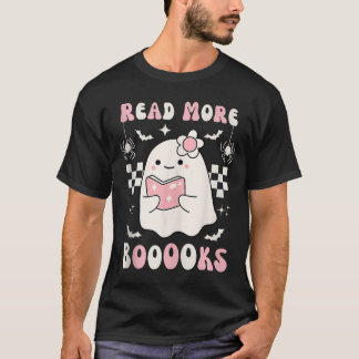 Camiseta Groovy Leer más libros Cuidados Fantasma Boo Diver