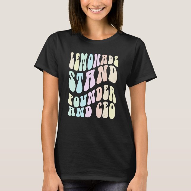 Camiseta Groovy LEMONADE STAND FOUNDER AND CEO Boss in Trai (Anverso)