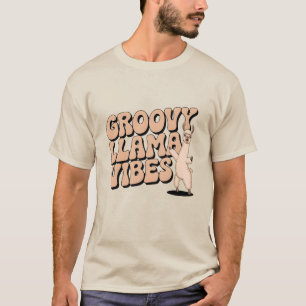 Camiseta Groovy Llama Vibes