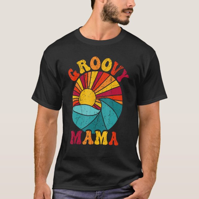 Camiseta Groovy Mama 70s Aesthetic Nostalgia 1970 s Retro M (Anverso)