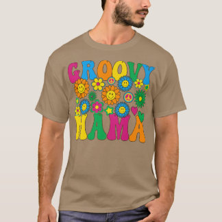 Camiseta Groovy Mama Cute Hippie Mom Vintage Mateo Familia