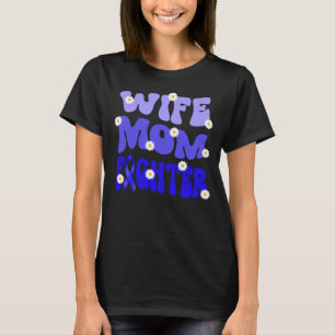 Camiseta groovy mamá esposa guerrera ataxia concientización