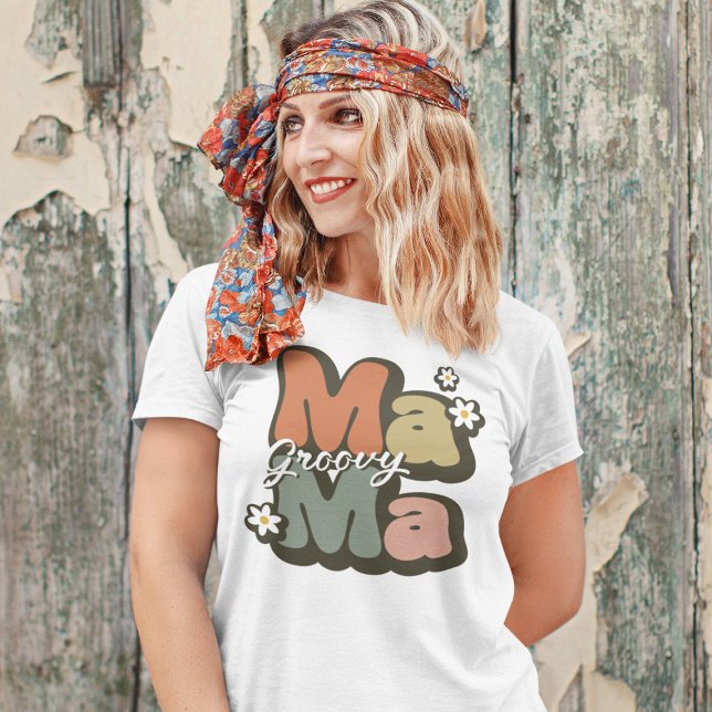 Camiseta Groovy Mama Retro (Subido por el creador)