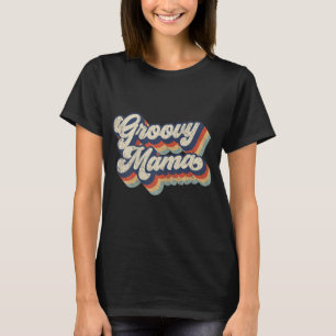 Camiseta Groovy Mama Retro Estilo Vintage Diseño Gráfico Wo