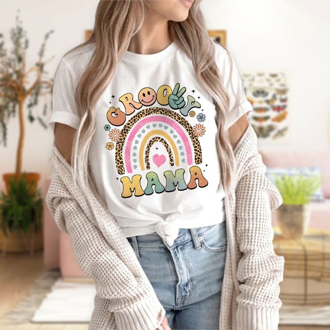Camiseta Groovy Mama Shirt, Groovy Mom T-Shirt (Subido por el creador)