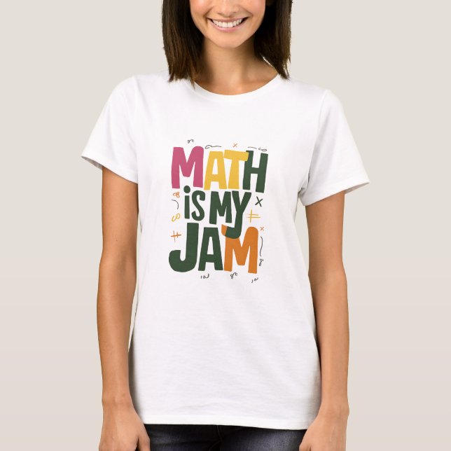 Camiseta Groovy Math es mi mermelada de vuelta a la escuela (Anverso)