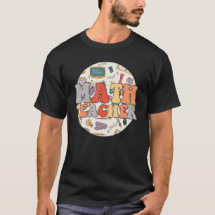 Camiseta Groovy Math Teacher vuelve a la escuela
