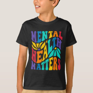 Camiseta Groovy Mental Health S Human Braille Awarene