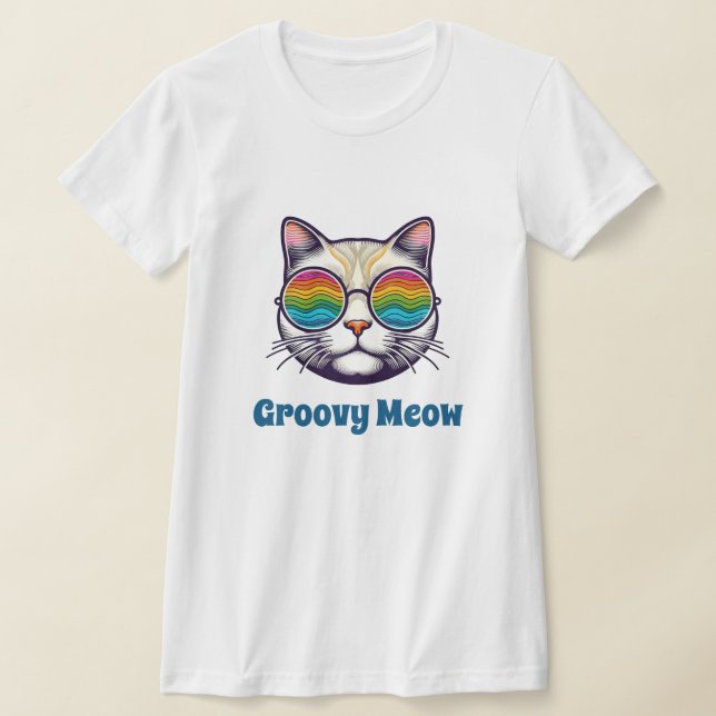 Camiseta Groovy Meow (Distribución)