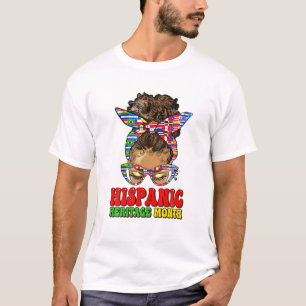 Camiseta Groovy Mes de Patrimonio Hispano Países Latinos Bl